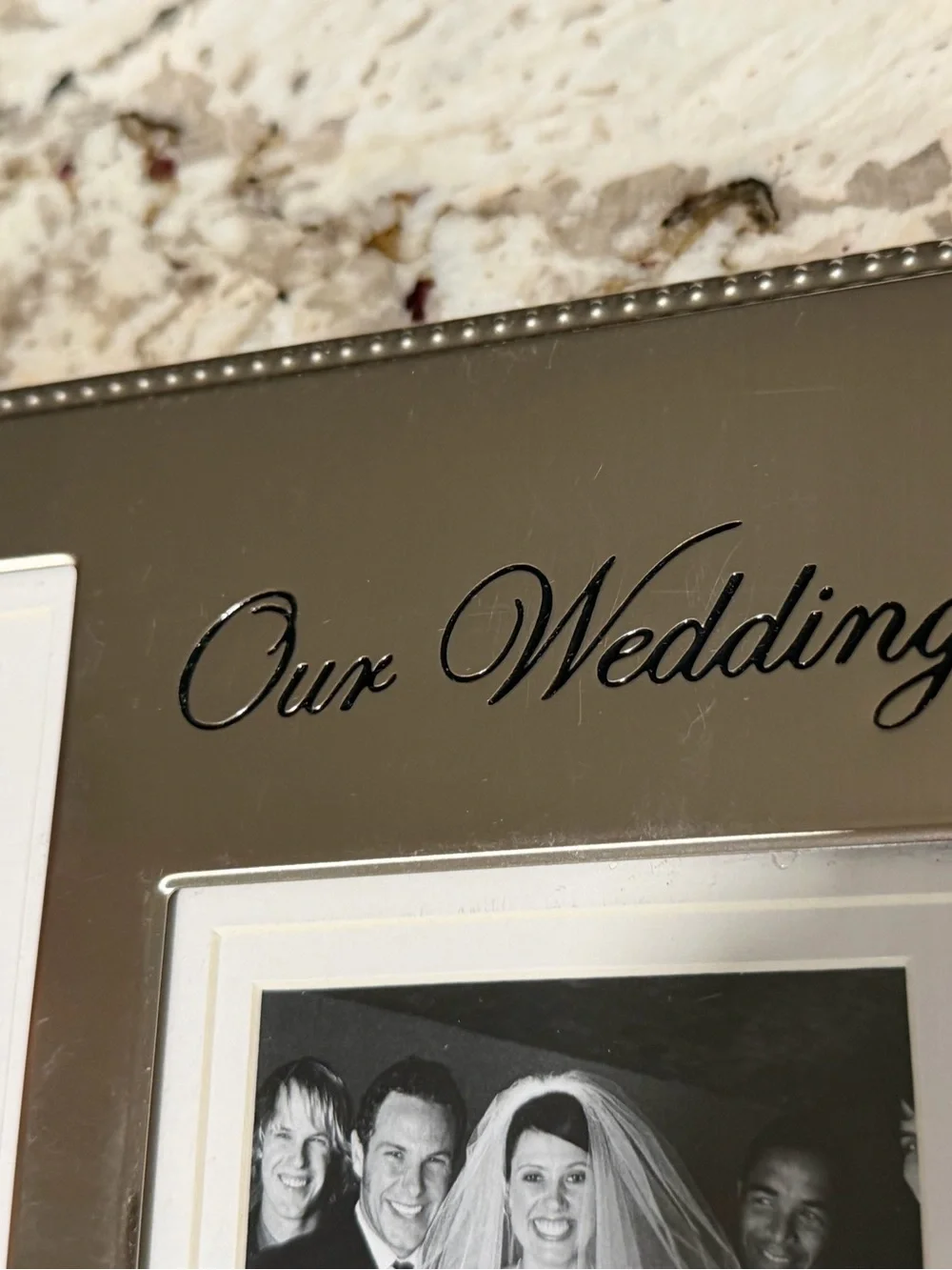 Studio Decor Expressions Wedding 5-Photo Brushed Silver Metal Frame 14x10.5